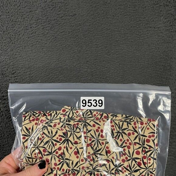 Wallace & Barnes Shirt Mens Small Beige Floral All Over Print Camp Loop Collar - Picture 12 of 12